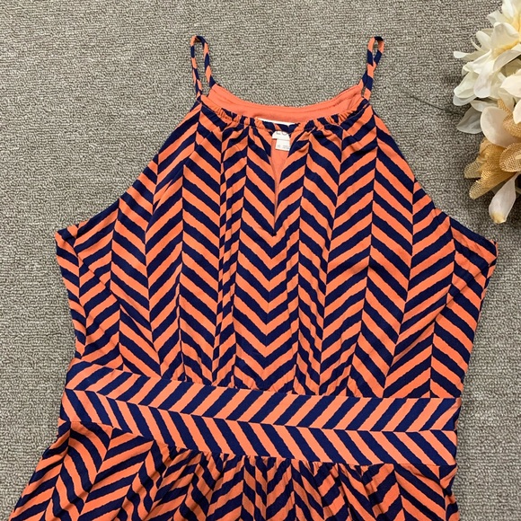 Loft Ann Taylor Chevron Print Maxi Dress XSmall - Picture 3 of 6